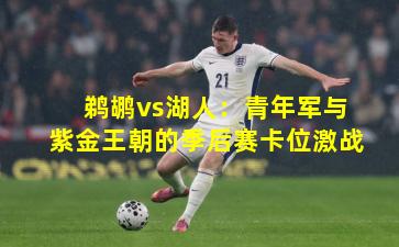 鹈鹕vs湖人：青年军与紫金王朝的季后赛卡位激战