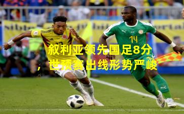 叙利亚领先国足8分，世预赛出线形势严峻