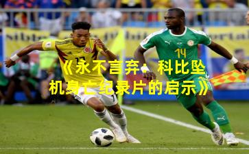 《永不言弃：科比坠机身亡纪录片的启示》